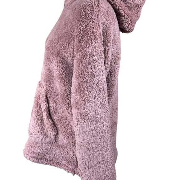 New 32 Degrees Fuzzy Hoodie Sweatshirt Dusty Pink Size S Small - Picture 2 of 7